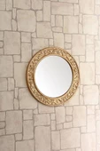 Dekoratif Yuvarlak Ayna Gold - 1