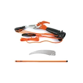 Welkut HC-811A-96 Teleskopik Yüksek Dal Budama Makası Makaralı 310 Cm. - 1