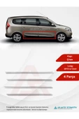 Dacia Lodgy Mpv Yan Kapı Çıtası 4 Parça 2013 ve Üzeri Krom Paslanmaz Çelik - 1
