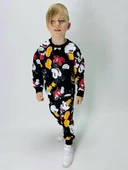 ERKEK ÇOCUK MİCKEY 2 İPLİK PAMUK RİBANALI EŞOFMAN TAKIMI - 5