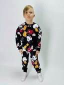 ERKEK ÇOCUK MİCKEY 2 İPLİK PAMUK RİBANALI EŞOFMAN TAKIMI - 3
