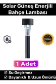 Premium Kablosuz Su Geçirmez Dayanıklı Şık Solar Güneş Enerjili Bahçe Lambası Saplama 30cm 1 Adet - 1