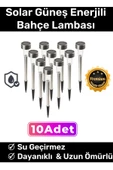 Premium Kablosuz Su Geçirmez Dayanıklı Şık Solar Güneş Enerjili Bahçe Lambası Saplama 30cm 10 Adet - 1