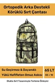 Ortopedik Su Geçirmez Konfor Modeli Fermuarlı Büyük Boy Çok Gözlü Bölmeli Kamp Outdoor Sırt Çantası - 1