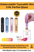 Özel Seri Parfüm Şişesinden Doldurulabilir Taşınabilir Çanta İçi Mini Cep Parfüm Şişesi 5 Ml - 1
