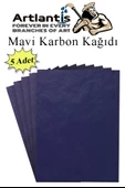 Karbon Kağıdı A4 5 Adet 21x29,7 cm Renkli Karbon Kağıdı Kopya Kağıdı Transfer Kağıdı - 3