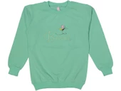 Kız Çocuk Mevsimlik Kelebek Nakışlı Sweatshirt BGL-ST03638 - 1