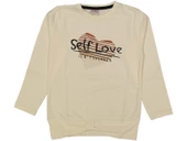 Kız Çocuk Mevsimlik Self Love Baskılı Sweatshirt BGL-ST03646 - 2