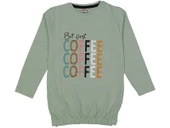 Kız Çocuk Mevsimlik Coffe Baskılı Sweatshirt BGL-ST03648 - 1