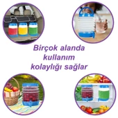 Su Sebili Ayran Meşrubat Içecek Bidonu Sebil Katlanabilir Musluklu Termos Çeşmeli Körüklü 5.5 Litre - 2
