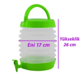 Su Sebili Ayran Meşrubat Içecek Bidonu Sebil Katlanabilir Musluklu Termos Çeşmeli Körüklü 5.5 Litre - 3