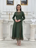 KADIN YAZLIK TESETTÜR ELBİSE - 80102 thumbnail 2