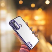 Xiaomi Redmi Note 8 Yanları Renkli Lens Korumalı Logo Gösteren Tlp Mega Kılıf - 1
