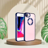 İphone 7 / 8 Uyumlu Yanları Renkli Lens Korumalı Logo Gösteren Tlp Mega Kılıf - 1