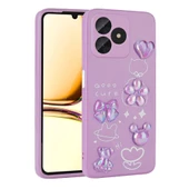 Realme C53 Kılıf Kabartma Figürlü Parlak Toys Silikon Kapak - 4