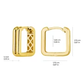 14 Ayar İtalyan Altın Küpe 3,9 gr - 5