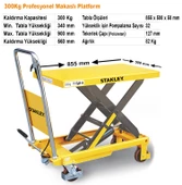 Stanley X300 300Kg Profesyonel Makaslı Platform - 7
