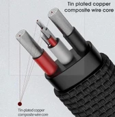 Joyroom S-M359 1M 2.4A İphone Lightning Hızlı Şarj ve Data Kablosu Kırmızı thumbnail 2