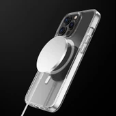 İphone 13 Pro Magsafe Kablosuz Şarj Destekli Manyetik Şeffaf Koruyucu Kılıf - 3