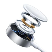 Joyroom 3'ü 1 Arada Watch Magnetic Şarj + Lightning + Type-C Kablo - 4