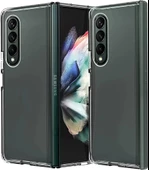 Samsung Galaxy Z Fold 4 Sert Kristal Kapak Koruma Kılıf - Şeffaf thumbnail 3