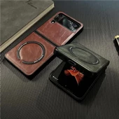 Samsung Z Flip 3 Deri Magsafe Özellikli Kılıf thumbnail 4