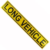 Long Vehichle Yazısı Reflektörlü Fosforlu Şerit Bant 9 cm x 50 cm - 2