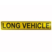 Long Vehichle Yazısı Reflektörlü Fosforlu Şerit Bant 9 cm x 50 cm - 1