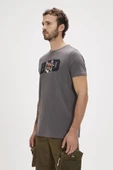 Bad Bear Bang Baskılı Erkek T-shırt 24.01.07.058 Antrasit thumbnail 2