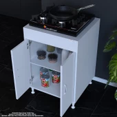 Modilayn AYMEN 59,6 x 85 x 56 cm Set üstü Ocak Ve Tek Raflı Çok Amaçlı Mutfak Dolabı - 1