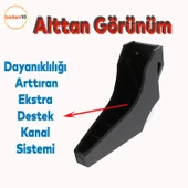 Salkım Mobilya Oturma Grubu Kanepe Sehpa TV Ünitesi Koltuk Ayağı Baza Ayakları Siyah Krom 16 cm thumbnail 4