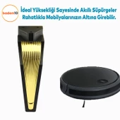 Salkım Mobilya Oturma Grubu Kanepe Sehpa TV Ünitesi Koltuk Ayağı Baza Ayakları Siyah Altın 16 cm - 5