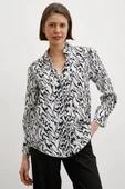 Animal Desenli Gömlek Siyah thumbnail 4