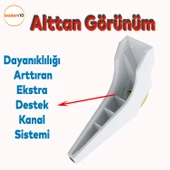 Salkım Mobilya Oturma Grubu Kanepe Tv Ünitesi Konsol Koltuk Ayağı Ayakları Beyaz Altın 19 Cm - 4