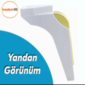 Salkım Mobilya Oturma Grubu Kanepe Tv Ünitesi Konsol Koltuk Ayağı Ayakları Beyaz Altın 19 Cm - 3