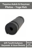 Konfor Modeli Çift Taraflı Kaymaz Silinebilir Antibakteriyel Pilates Meditasyon Minderi 6,5 mm Mat - 1
