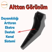 Salkım Mobilya Oturma Grubu Kanepe Tv Ünitesi Konsol Koltuk Ayağı Ayakları Siyah Krom 19 Cm thumbnail 4