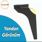 Salkım Mobilya Oturma Grubu Kanepe Tv Ünitesi Konsol Koltuk Ayağı Ayakları Siyah Altın 19 Cm - 3