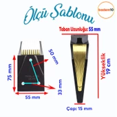 Salkım Mobilya Oturma Grubu Kanepe Tv Ünitesi Konsol Koltuk Ayağı Ayakları Siyah Altın 19 Cm - 2
