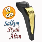 Salkım Mobilya Oturma Grubu Kanepe Tv Ünitesi Konsol Koltuk Ayağı Ayakları Siyah Altın 19 Cm - 1