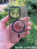 İphone 15 Pro Max Hybrid Magsafe Animasyonlu Sararmaz Kılıf thumbnail 5