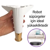 4 Adet Golden Ayak 15 cm Beyaz Altın Gold Mobilya Kanepe Sehpa Ünite Koltuk Ayağı Baza Ayak Ayakları - 2