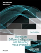 Elementary Differential Equations and Boundary Value Problems 12th Edition International Adaptat ion Boyce DiPrima - 1