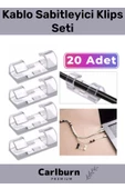Özel Üretim Montaj Kötü Görüntü Engelleyici İz Bırakmaz Kablo Sabitleyici Klips Seti 20 Adet - 1
