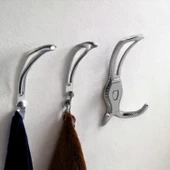 Galata Askı Portmanto Metal Vestiyer Duvar Dolap Elbise Askısı Krom Renk Mobilya Askılığı 4 Adet thumbnail 5