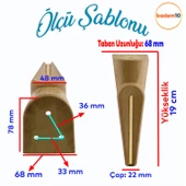 Nota Mobilya Kanepe Tv Ünitesi Konsol Koltuk Ayağı Ayakları Ahşap Desenli Kahverengi Ceviz 19 Cm thumbnail 2