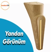 Nota Mobilya Kanepe Tv Ünitesi Konsol Koltuk Ayağı Ayakları Ahşap Desenli Kahverengi Ceviz 19 Cm thumbnail 3