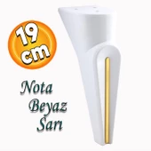 Nota Mobilya Kanepe Tv Ünitesi Konsol Koltuk Ayağı Ayakları Beyaz Altın Gold Sarı 19 Cm - 1