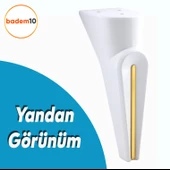 Nota Mobilya Kanepe Tv Ünitesi Konsol Koltuk Ayağı Ayakları Beyaz Altın Gold Sarı 19 Cm - 3
