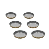 Guardini Anto Mini 6'lı Tart Kalıbı Silver Gold 12 Cm - 1